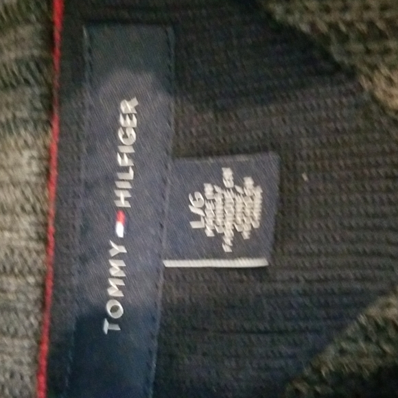 TOMMY HILFIGER Full Zip Pocketed and Elbow Patched Sweater - Picture 3 of 13